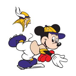 minnesota vikings and mickey svg, sport svg, minnesota vikings svg, disney svg, minnesota vikings nfl, minnesota vikings