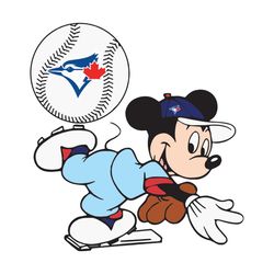 toronto blue jays and mickey svg, sport svg, toronto blue jays, blue jays baseball, mickey svg, mickey sport svg, blue j