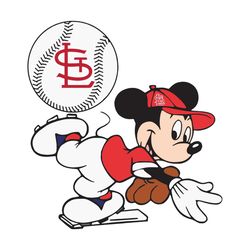 st louis cardinals and mickey svg, sport svg, st louis cardinals, cardinals baseball svg, mickey svg, mickey sport svg,