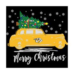 christmas with nashville predators svg, sport svg, christmas svg, nashville predators svg, nashville predators logo, nhl