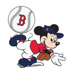 red sox mickey svg, sport svg, boston red sox svg, mlb sport svg, mlb svg, mickey svg, red sox logo svg, mlb red sox svg