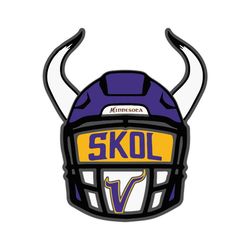 football hat minnesota vikings svg, sport svg, football hat svg, minnesota vikings logo, skol svg, viking svg, horn svg,