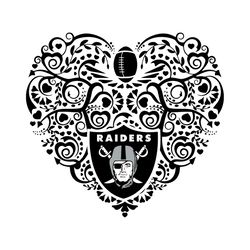 heart oakland raiders logo svg, sport svg, oakland raiders svg, heart svg, oakland raiders logo, oakland raiders team, r