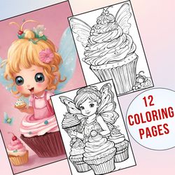 sprinkle fun! whimsical cupcake fairies coloring adventures for kids!