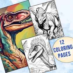 roar into creativity! fun & educational dinosaur coloring pages for all ages!