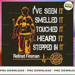 png digital design - limited - retired fireman - sd-btee-22-hn-29  png download, png file, printable png, instant downlo