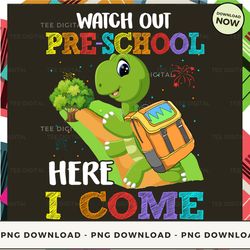 digital | back to school turtle_20 t-shirt, hoodie, sweatshirt design - high-resolution png file