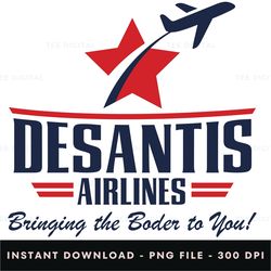desantis airlines - patriot american, republican digital png file, instant download, png download 437