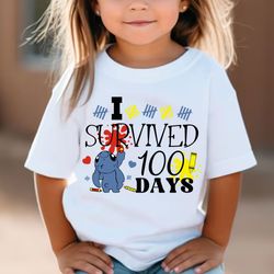 i survived 100 days svg, 100 days of school svg, back to school svg, magical kingdom svg, 100th day of school, 100 days