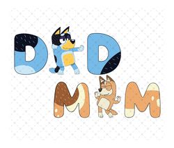 dogs dad mum png, dogs png, dogs chili heeler png, dogs mom dad png, dogs mum dad christmas svg, bandit dad png