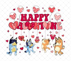 happy valentines day svg, blue dog valentines svg, happy valentine svg, valentine love svg, valentine svg, balloons val