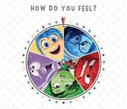 inside out png, inside out characters digital download, inside out how are you feeling