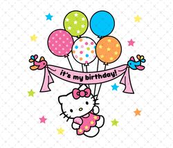 its my birthday png, kawaii kitty birthday png, birthday party png, happy birthday png, birthday family trip