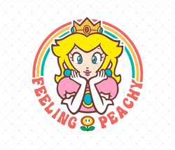 princess peach svg , princess peach png, design for shirt, super mario svg, digital mario, super mario design png, super