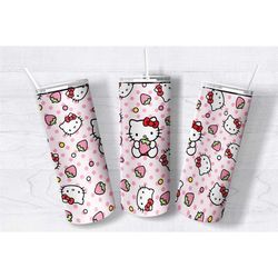 kitty, 20oz skinny tumbler, tumbler with lid and straw,perfect gift