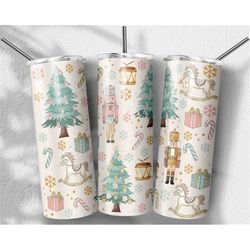 nutcracker christmas, 20oz skinny tumbler, tumbler with lid and straw,perfect gift