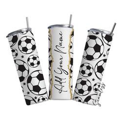 soccer , 20oz skinny tumbler, tumbler with lid and straw,perfect gift