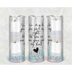 in loving memory photo tumbler, memorial tumbler, memorial tumbler gift, loss of loved one tumbler, sublimation, lid & s