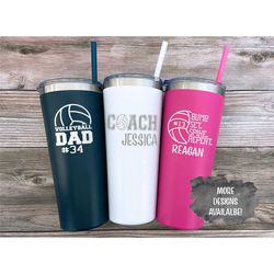 personalized volleyball tumbler, volleyball gifts, volleyball mom tumbler, volleyball coach gift, volleyball dad, volley