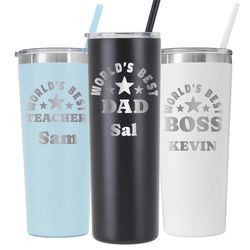 personalized worlds best tumbler, worlds best boss mug, thank you gifts, employee appreciation, boss gifts, gifts for me