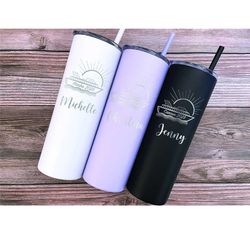 Personalized Cruise Ship Tumbler, Vacation Tumbler, Cruise Tumbler, 2023 Family Trip Gift, Girls Trip Tumbler, Family Va