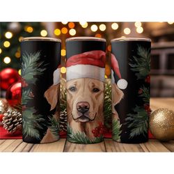 Golden Retriever Skinny Tumbler Cup with Lid Pet Travel Cup with Straw Gift for Birthday Gift for Dog Lover Personalized