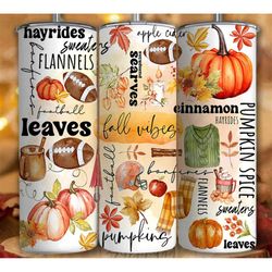 pumpkin tumbler 20 oz halloween, skinny tumbler gift coffee tea. fall vibes