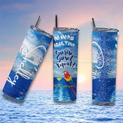 personalized tumbler for cruise, jimmy buffett cruise tumbler,  parrot cup for cruise, margaritaville cruise cup, comes