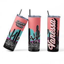 desert bachelorette, desert vibes tumblers, desert vibes, scottsdale bachelorette cups, custom cactus tumblers, bridesma