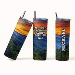 smoky mountains vacation, gatlinburg tumbler, custom gatlinburg family cups, smoky mountains tumbler, personalized gatli