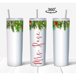 christmas tumbler, custom christmas gift, christmas hostess gift, festive travel mug, christmas skinny tumbler, christma