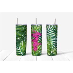 matching cups for cruise, custom bridesmaid gifts, cruise tumbler, palm leaf insulated tumbler, custom gift for bridesma