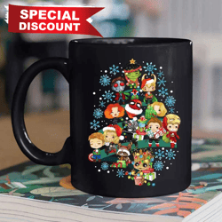 best christmas gifts for avengers marvel tree mug, merry christmas, happy holidays