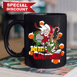 best christmas gifts goku claus dragon ball merry christmas mug, merry christmas, happy holidays