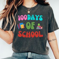 100 days of school tshirt, 100th day of school shirt, back to school, happy 100 days of school