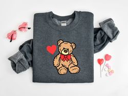 bear valentine shirt, cute bear, teddy bear, heart valentine shirt, cute valentines day shirt