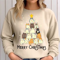 Christmas Sweater,Catmas Sweatshirt,Christmas Cat Shirt,Merry Christmas,Meowy Christmas,Cat Lover Gi