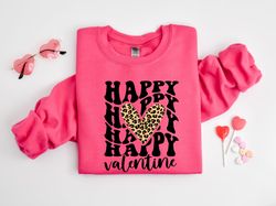 leopard heart valentines day sweatshirt, valentines day shirt, valentines day hoodie, heart sweatshirt