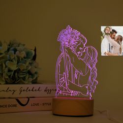 3d picture lamp, photo lamp, personalized 3d photo lamp 7 colors