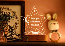 custom night light for kids, teenage girl gifts, toddler bedside