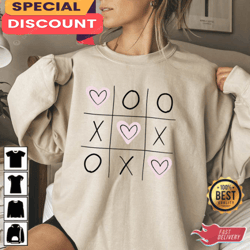 xoxo valentine heart sweatshirt, gift for her, gift for him, lover gift