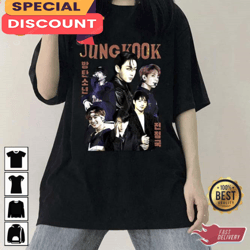 Jeon Jungkook Bootleg Vintage Style BTS T-Shirt, Gift For Fan, Music Tour Shirt