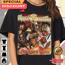 three 6 mafia vintage graphic unisex t-shirt design, gift for fan, music tour shirt