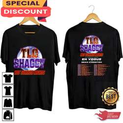 tlc and shaggy 2023 hot summer night tour 2 sides t-shirt, gift for fan, music tour shirt