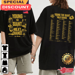 Young the Giant With Milky Chance Summer Tour 2023 2 Sides Shirt, Gift For Fan, Music Tour Shirt