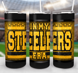 steelers american football skinny tumbler, football mascot tumbler, gift for super bowl fan