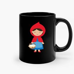 little red riding hood ceramic mugs, funny mug, gift for him, gift for mom, best friend gift