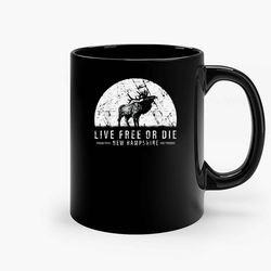 Live Free Or Die New Hampshire Ceramic Mugs, Funny Mug, Gift for Him, Gift for Mom, Best Friend gift