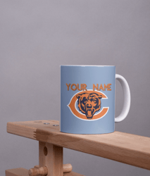 chicago bears coffee mug, chicago bears football mug, bears mug, custom name mug, chicago bears lovers