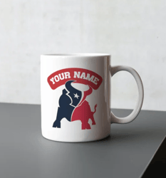 texans mug, houston texans mug, football lovers, football mug, custom name mug, texans lovers, mug, football lovers